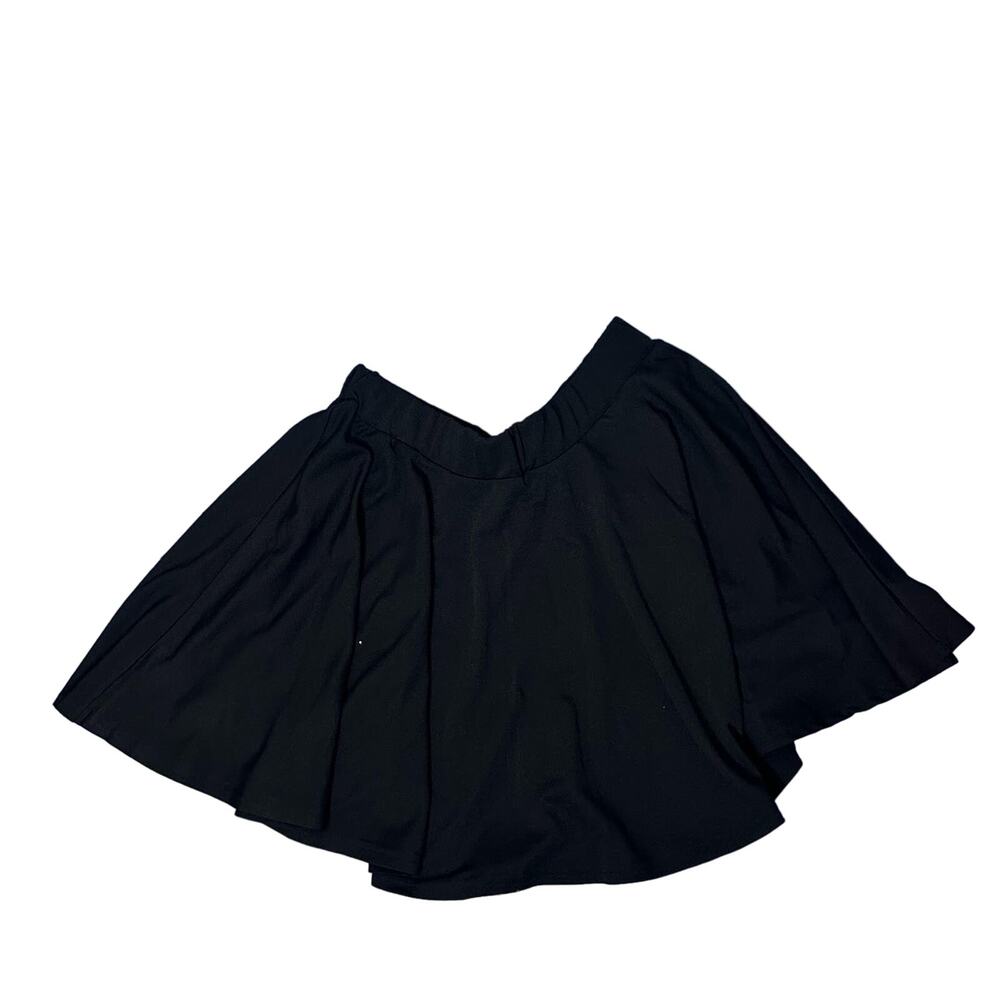 ♡ Women's Clothes Plus Size Extra Large Black Skater Skirt (D-XL-JXIKH)